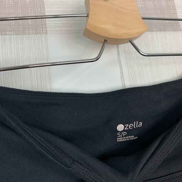 Zella Luminous Mesh Inset Crop Leggings Black - Picture 4 of 8